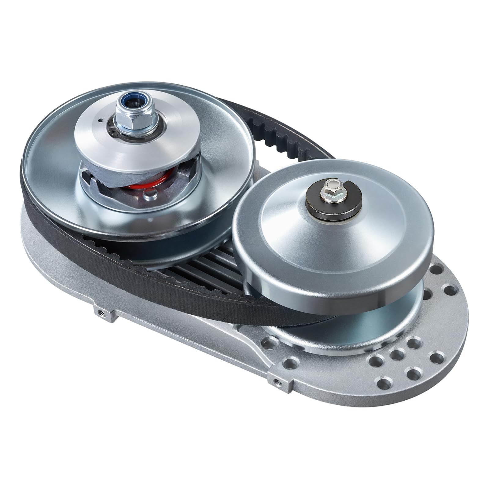 VEVOR Embrayage d'Entraînement Compatible avec Moteur 2-8 HP, Kit d’Embrayage pour Karting Haute Résistance 2000 tr/min, avec Roues de Conception Asymétrique et Courroie en Caoutchouc Robuste