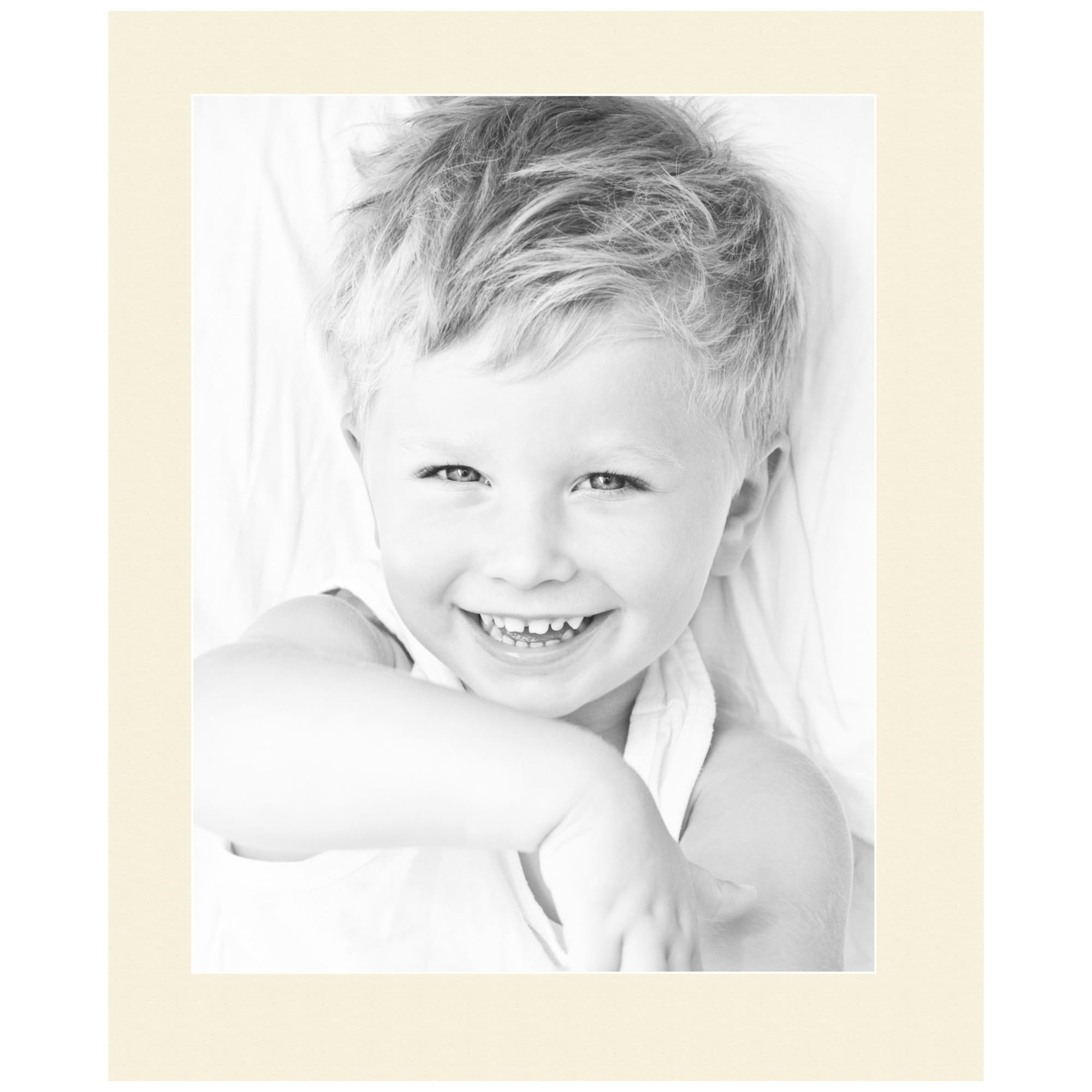 14x18 Cream Linen/Ivory Custom Mat for Picture Frame with 10x14 Opening Size (Mat Only, Frame NOT Included) - 8 Pack