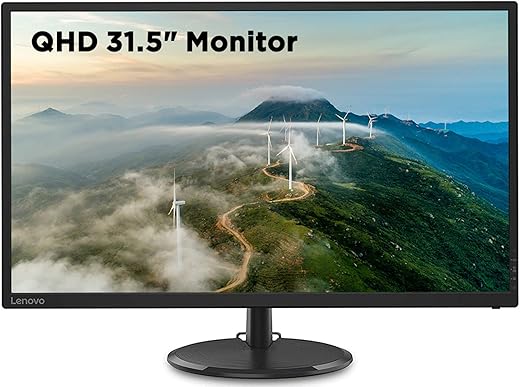 Lenovo – D32Q-20 D-Series 31.5 Inch (80Cm) 2K Qhd2560 X 1440 Pixels, Ips Monitor | 1.07 Billion Colors, 75Hz, 4Ms, Amd Freesync, Hdmi, Dp, Tilt,…
