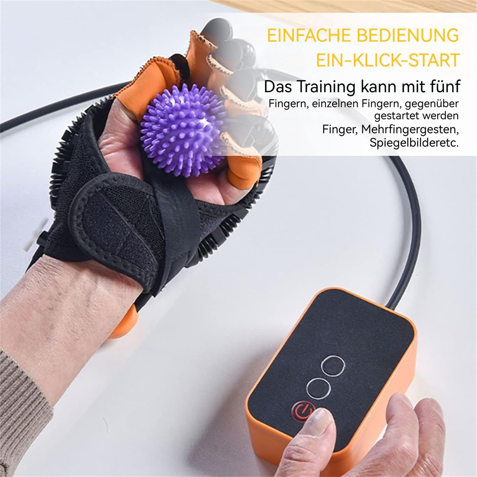 Robot rehabilitacyjny polineuropatia urządzenie z wyświetlaczem LCD lekkie, wiele trybów, wspomaga krążenie krwi, łagodzi sztywność. Idealny po zawale mózgu lub skurczach (L, L)