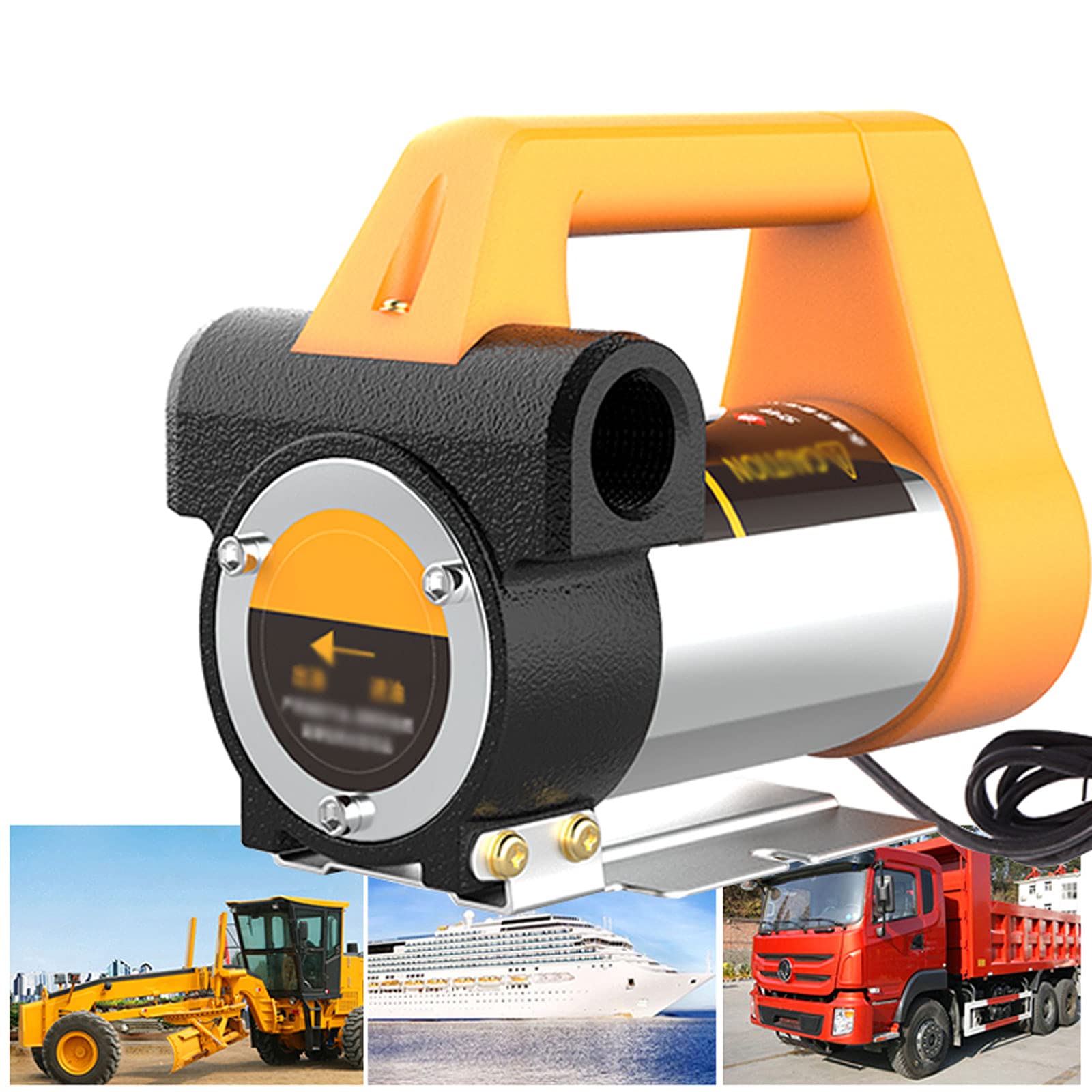 Bomba de Transferencia Diésel, Bomba de Trasvase de Gasoil 12V, 24V, 220V, Kit de Bomba de Extractor de Aceite Eléctrico, 580W
