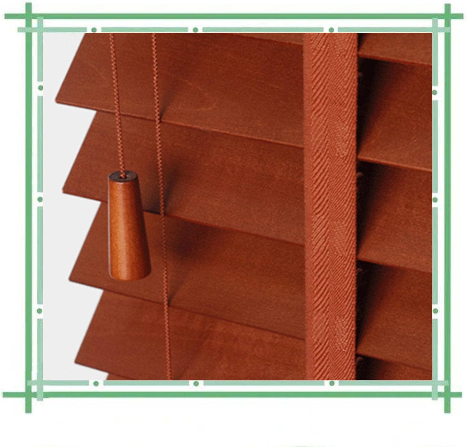 Solid Wood Blinds, 50/70/90/110/130cm Horizontal