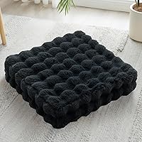 Vista 21 de 2 Piezas Almohadas de Espuma de Alta Densidad para Piso - Almohadas Grandes Mejoradas para Asientos de Adultos - Cojín de Piso para Exteriores