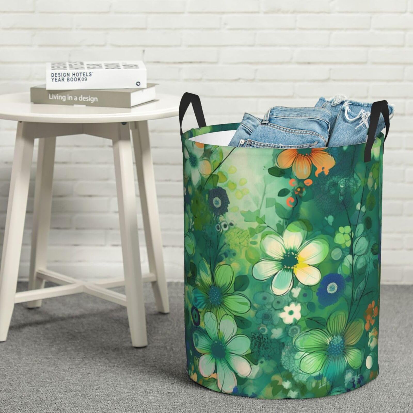 Panier à linge autonome étanche avec poignées pour linge humide et stockage de jouets