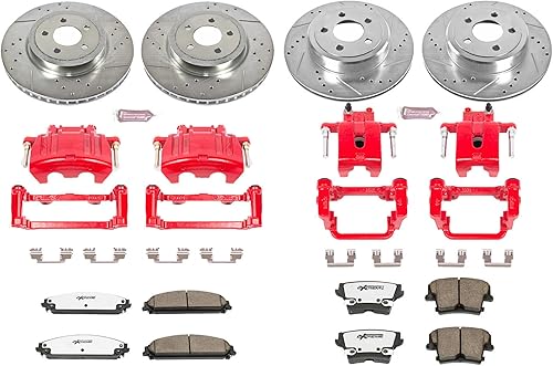 Miniatura 2 de Kit de Frenos Power Stop Para 300, Challenger, Charger, Magnum Específico del Modelo Z36 Kit de Pinzas Delanteras y Traseras para Camión y Remolque