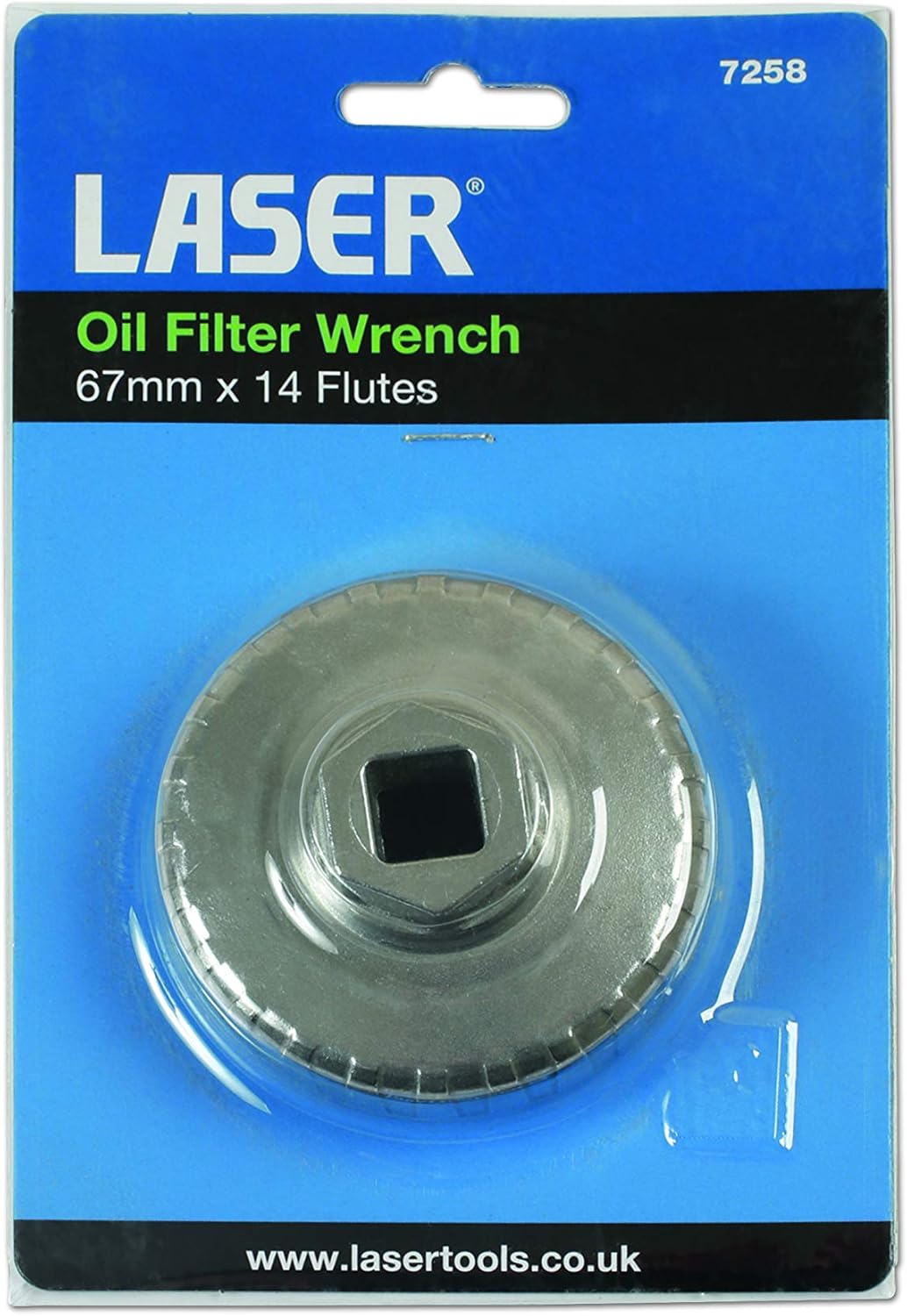 Laser 7258 Oil Filter Wrench 67mm x 14 Flutes