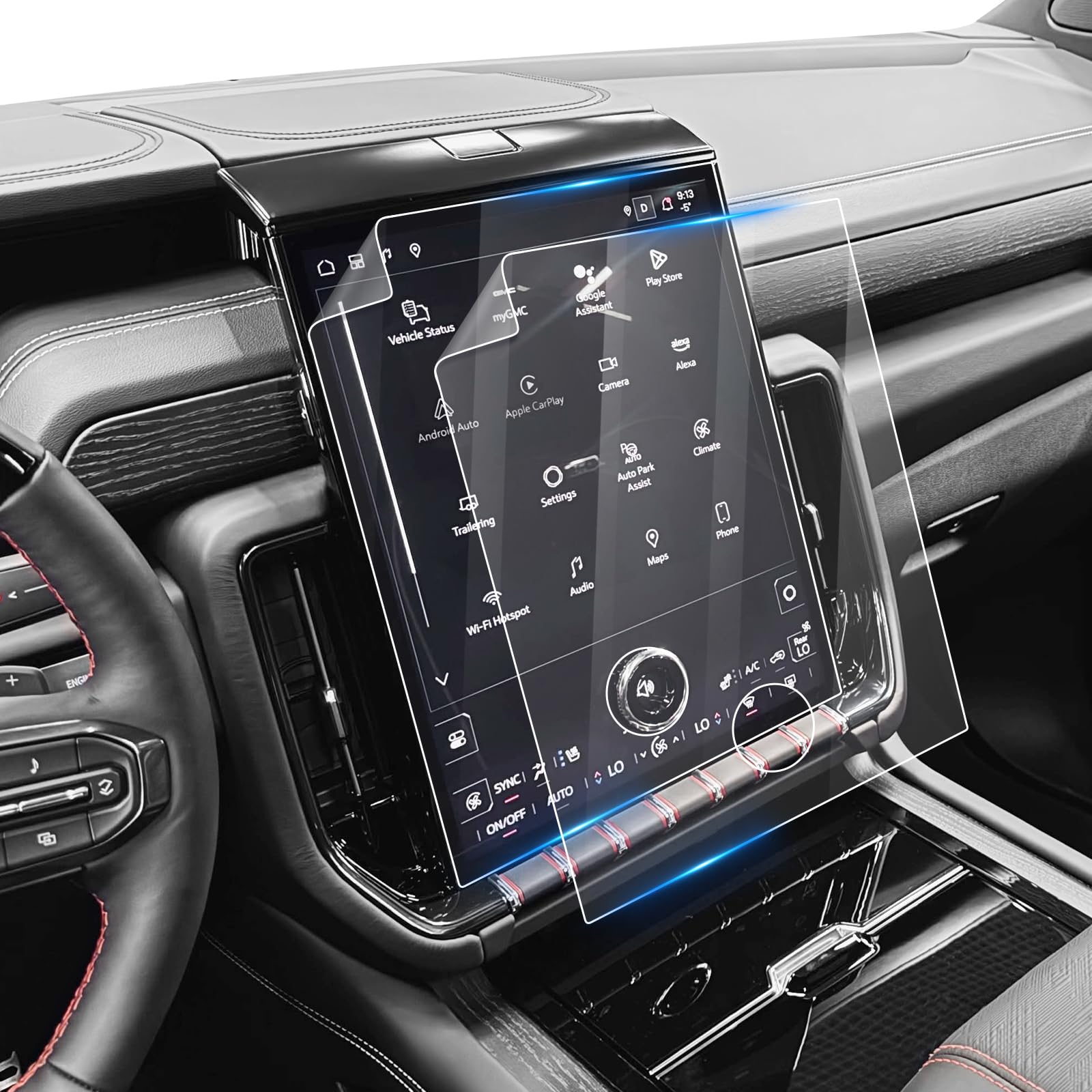 LFOTPP For GMC Yukon 2025 Screen Protector - Compatible with GMC Yukon (Elevation/AT4/Denali/AT4 Ultimate/Denali Ultimate) 16.8 inch Touchscreen Ultra-tough Anti-Scratch - 2NANO