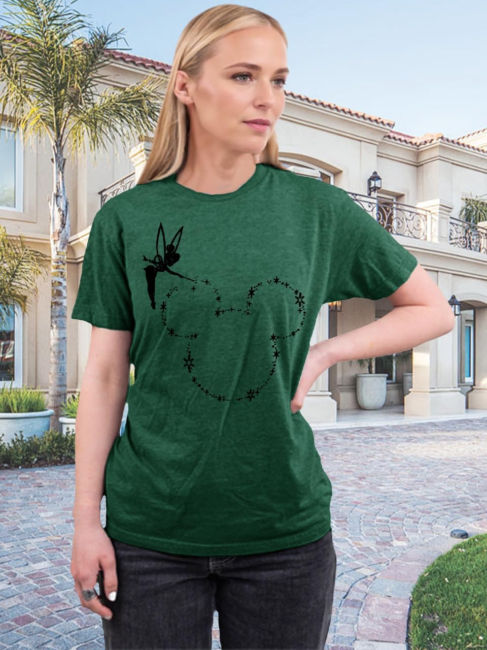 Magic Kingdom Castle Shirt Women Casual Vacation Holiday Short Sleeve Boho Clothes for Women Summer Fairy Cute Tops - Image 3