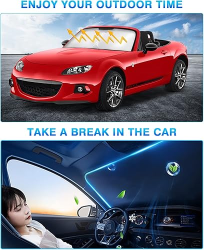 Miniatura 153 de KUST Parasol para parabrisas para Ford Fusion 2013-2020 2021, accesorios para ventana, protector de visera solar, plegable, bloquea los rayos UV