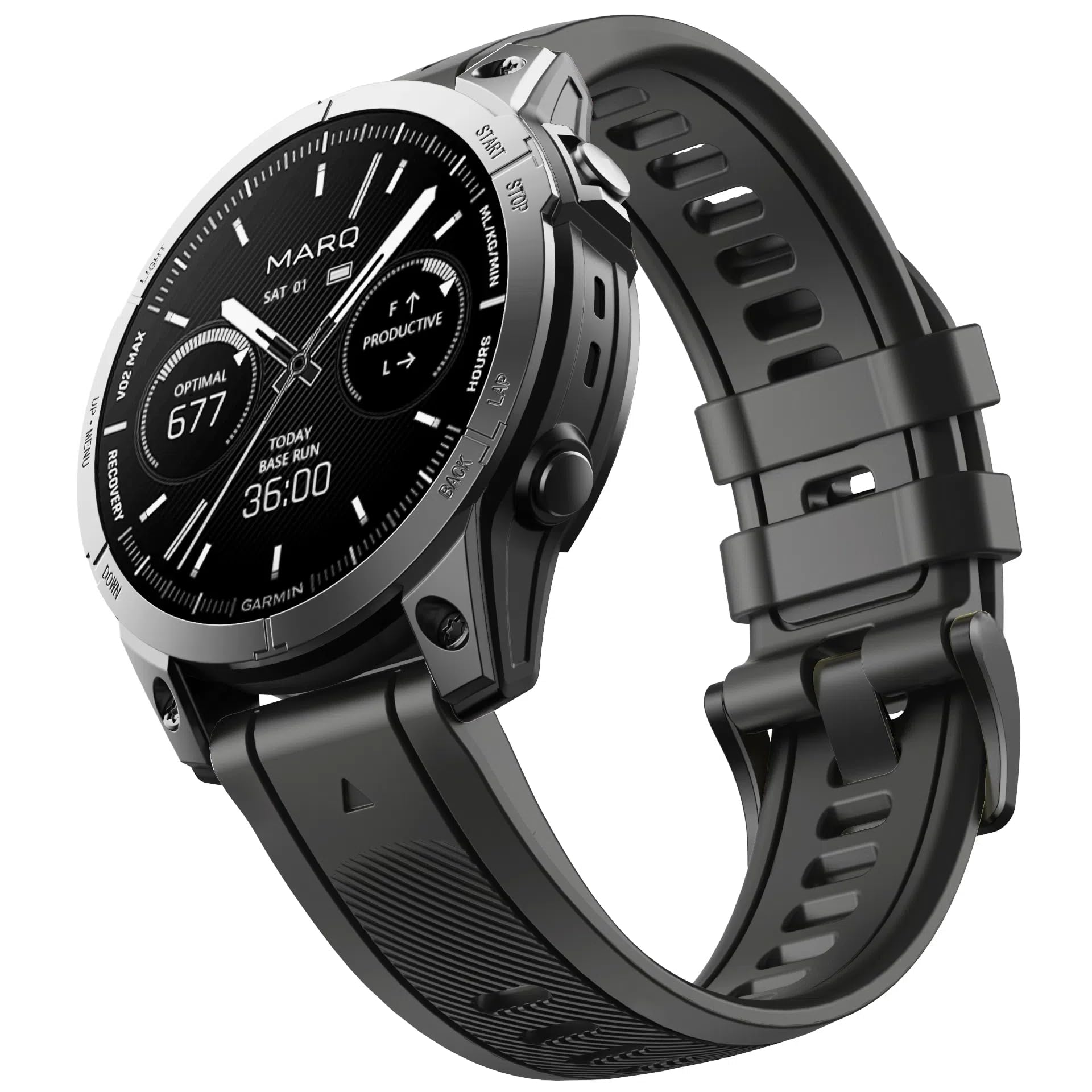 22mm/26mm Upgraded Composite Silicone Rubber Replacement Watch Band with Stainless Steel Buckle for Garmin Fenix 8/6/7, Forerunner 965/955/945, epix Pro Gen 2 – Quick Fit Strap-image-37