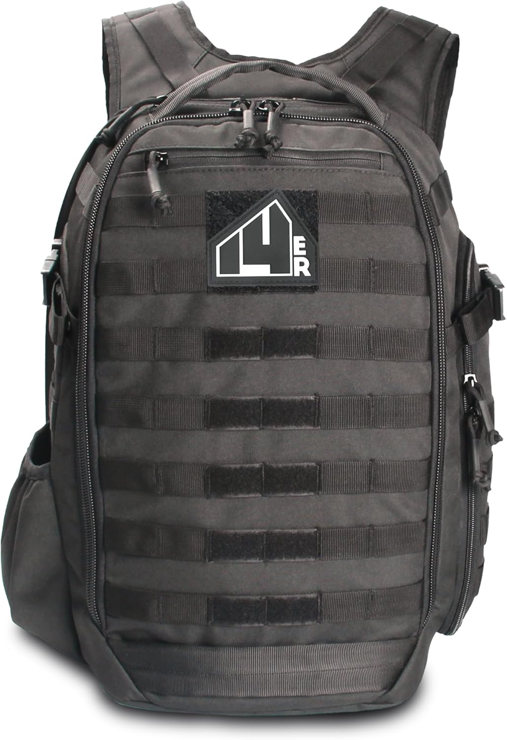 Backpack | 35L Capacity Military, 3-Day Bug Out Army | MOLLE Backpack Compatible PALS | Rucking EDC Hiking Survival, Black Tactical Backpack for Men