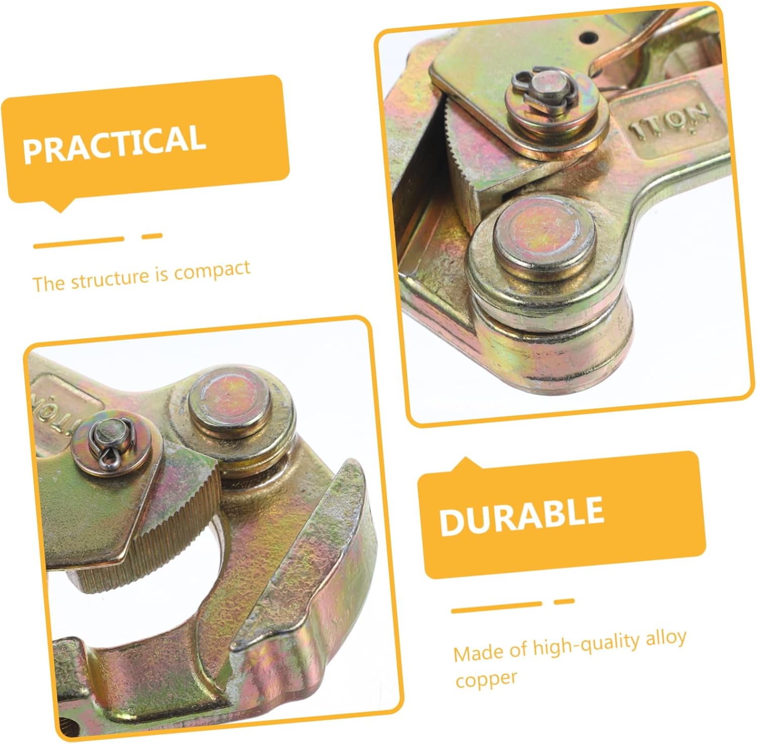 Multi-Functional Wire Grip Gripper Cable Clamp Tool for Tightening and Pulling Sturdy Steel Construction Adjustable Jaw Suitable for Electrical and Climbing Applications