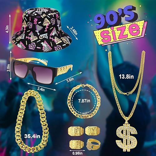 Miniatura 4 de WILDPARTY Traje de los años 80 y 90 para hombre, disfraz de hip hop, blusa con botones, blusa de discoteca retro, traje de fiesta temática hawaiana