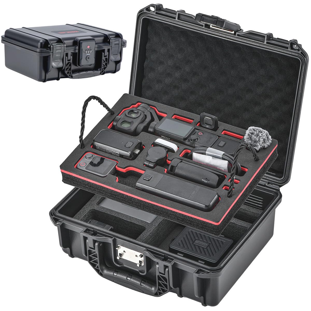 Amazon | DJI Osmo Pocket 4P/Pocket 4/Pocket 3 用 収納ケース 二層