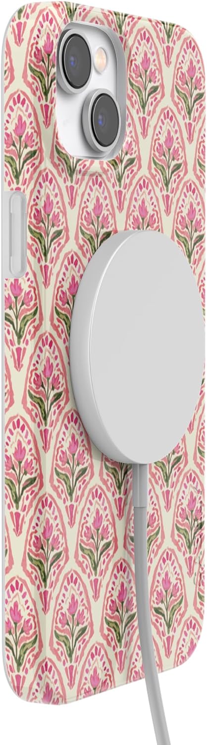 Casely iPhone 14 Plus Case | Tulip Tapestry | Jenna Palek x Casely | Compatible with MagSafe | Classic Ultra Slim Design