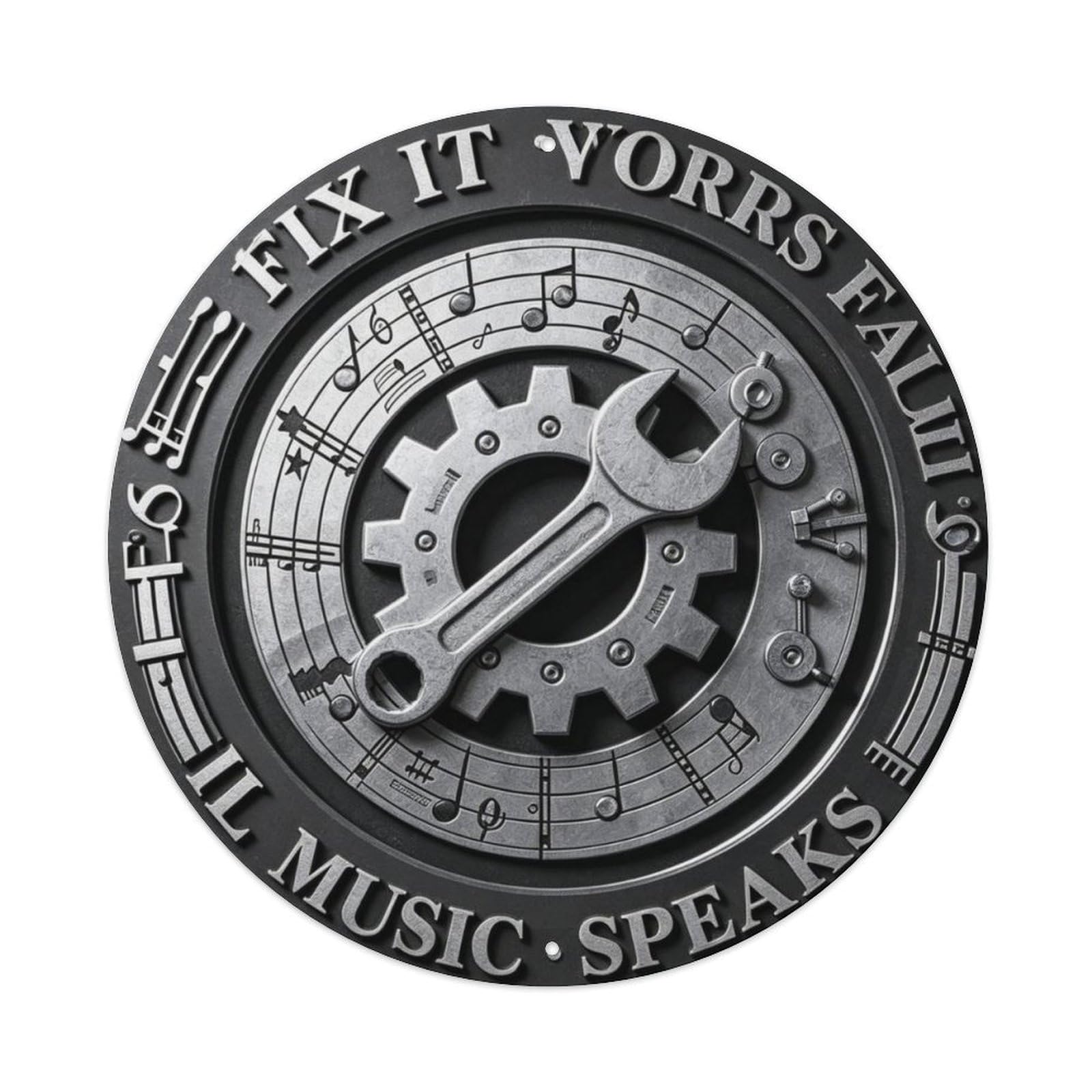 Fix It Yourself Metal Tin Sign Plaque