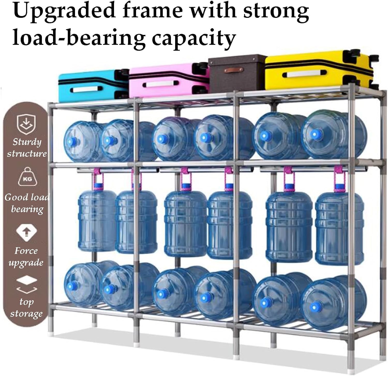 TIST Large Closet Iron Framed Closet for Bedroom Portable Closet Closet Saves Space Easy to Assemble Closet(B,150cm/59.1in)