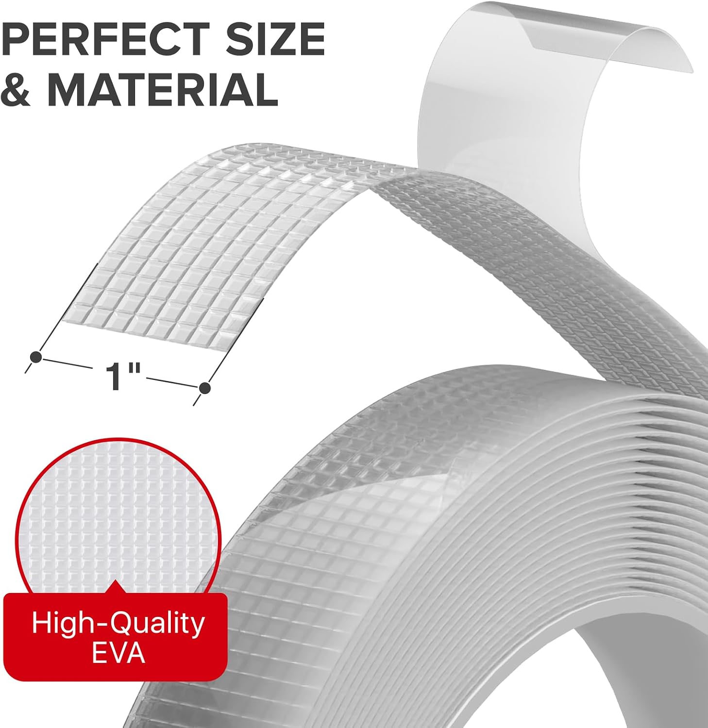 X-Protector Rubber Grip Tape - 1" x 12' Non-Abrasive Grip Roll