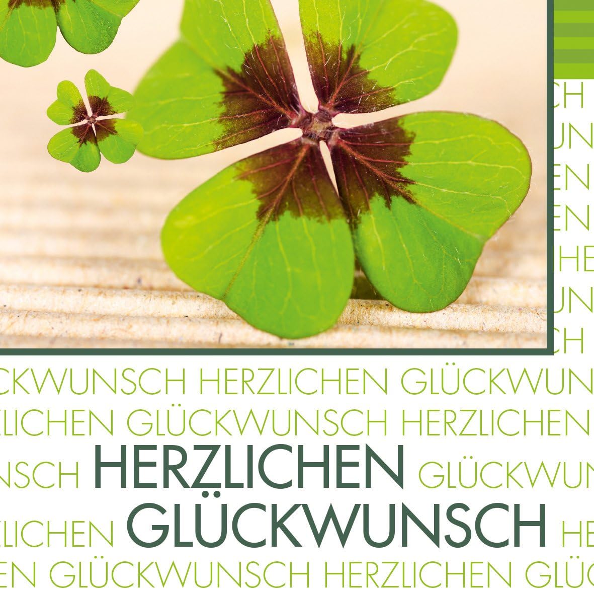 Sigel DS004 Glückwunsch-Karten (inkl. weiße Umschläge), Fortune, 4.53 x 6.69 inches (9.06 x 6.69 inches), 10 NV