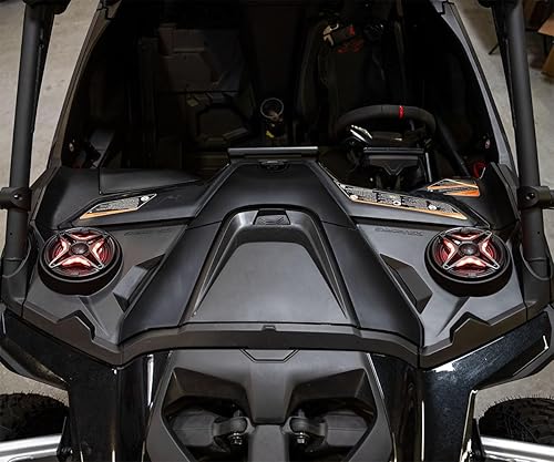 Miniatura 7 de SSV Works Maveric R Front Dash Speaker Pods Panels Compatible with Can Am Maverick R - Stereo System Enclosure LH and RH Dash Panels