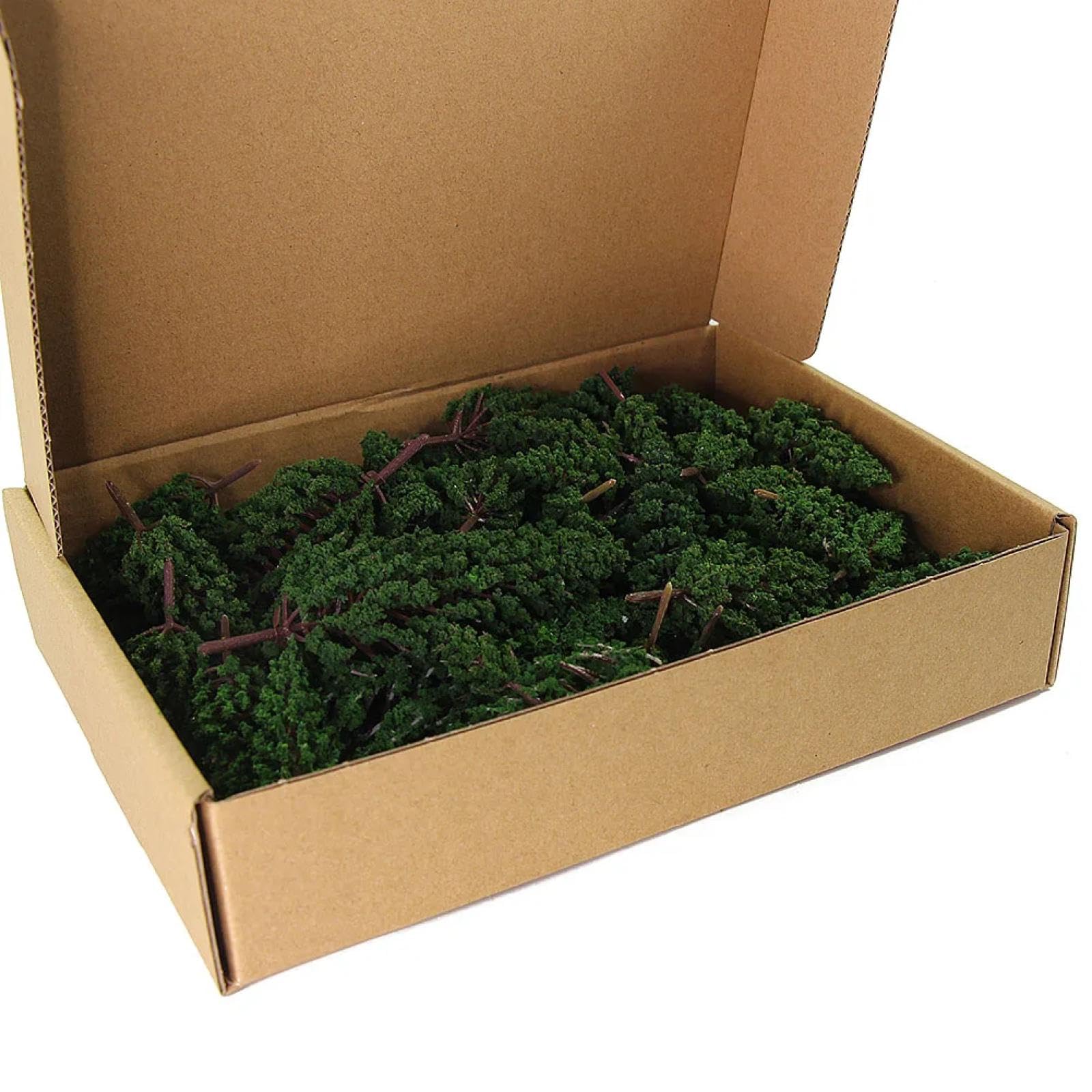Diorama Supplies,52Pcs 3.5-16cm Model Pine Trees Green Plastic for Christmas Village O HO TT N Scale
