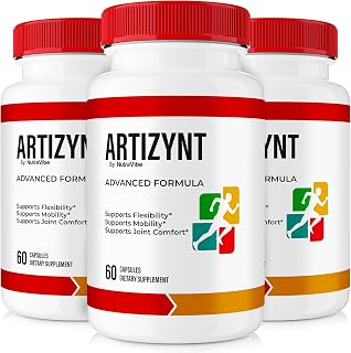 (3 Pack) Artizynt Capsules – Premium Joint & Mobility Support Supplement | Natural Formula for Flexibility, Comfort & Smooth Movement | Easy-to-Take Pills, Official Artizynt Reviews (180 Capsules)