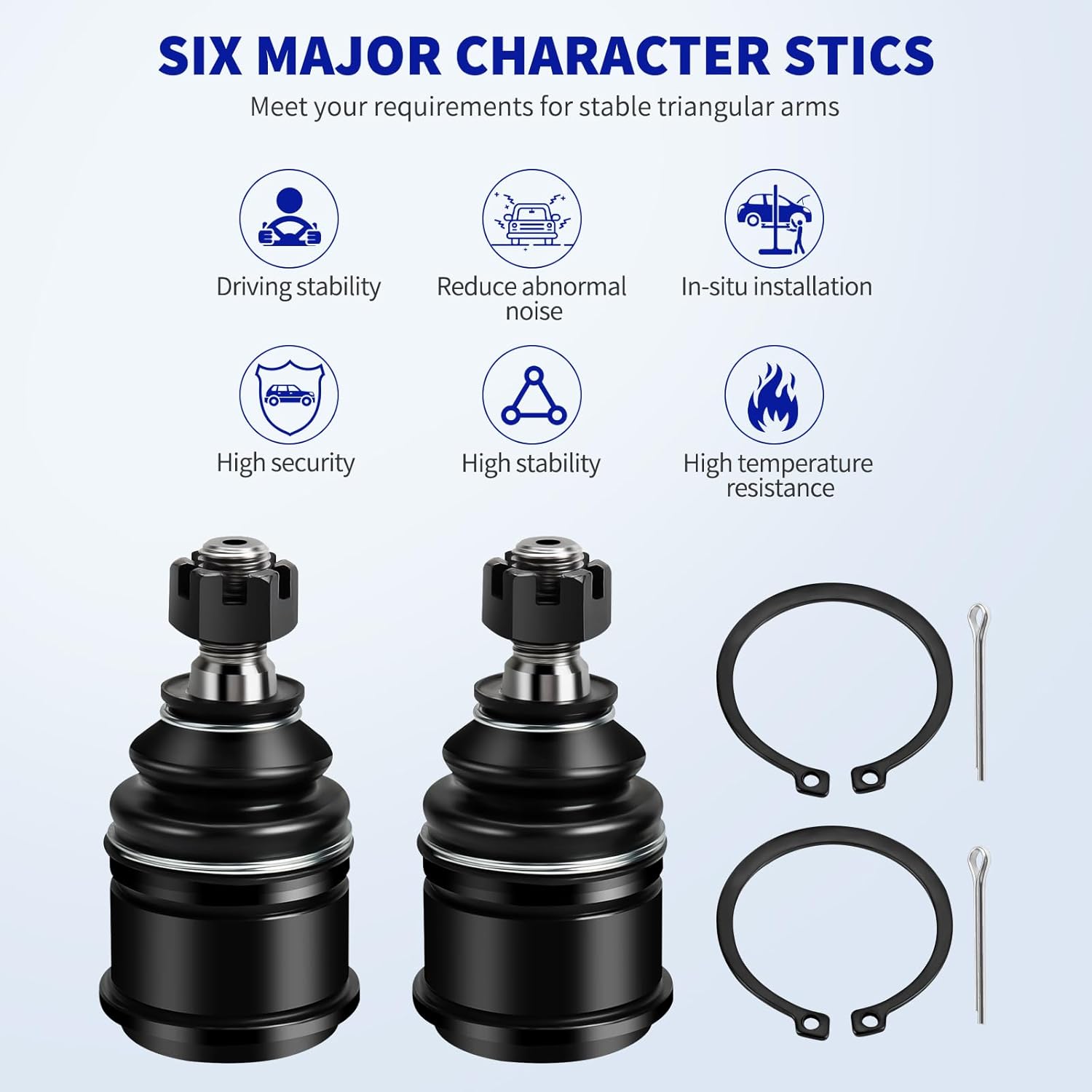 LCWRGS Front Lower Ball Joints for 1992-2000 Honda Civic, 1997-2001 Honda CR-V, 1997-2000 Acura EL, 1994-2001 Acura Integra, K9802-2pcs