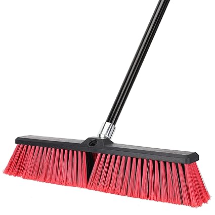 18 inches Push Broom Outdoor Garden Broom with 63