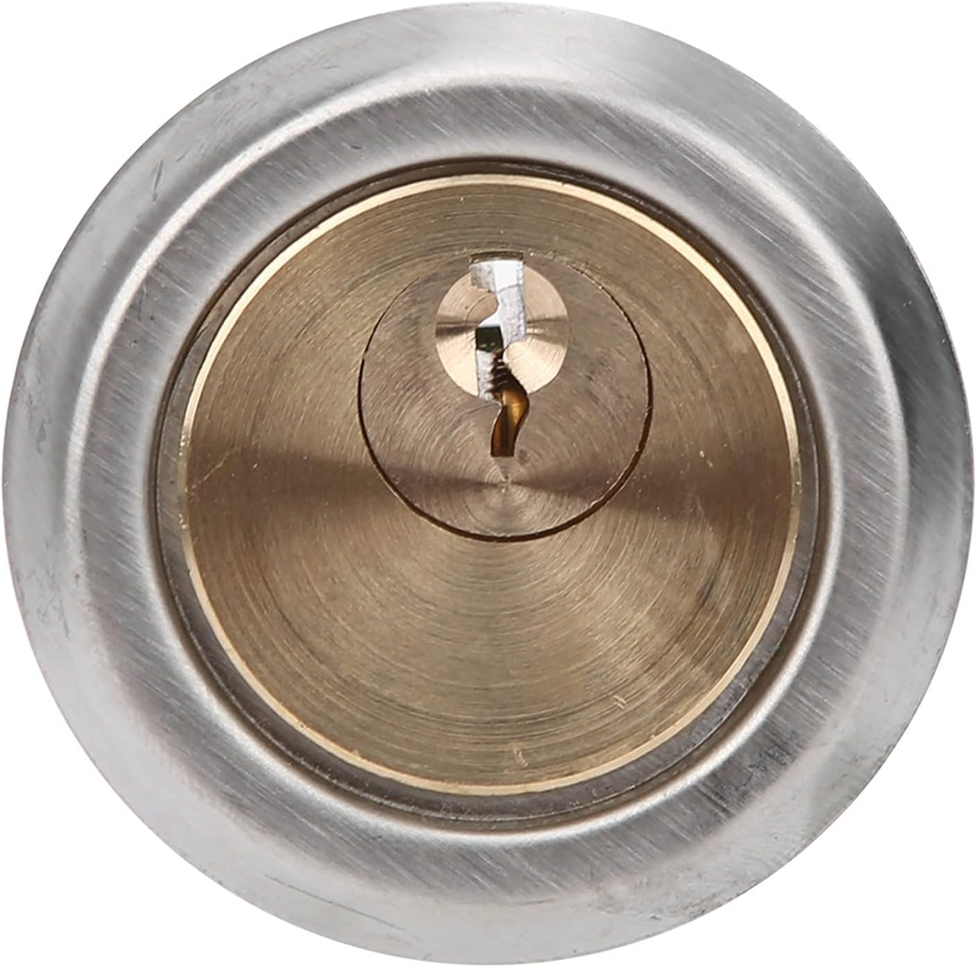 Copper Mechanical Lock Cylinder Kit with 3 Keys for Iron and Wood Doors | Also for safety doors; drill-resistant interior door hardware