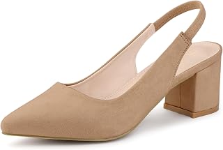 Allegra K Damen-Sneaker mit offener Ferse, Zehenspitze, Blockabsatz