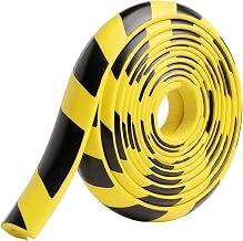 5m U Shape Foam Edge Protector Yellow Black Self Adhesive Edge Protection Shock Protection Entrance Corner Protection Garage Warehouse