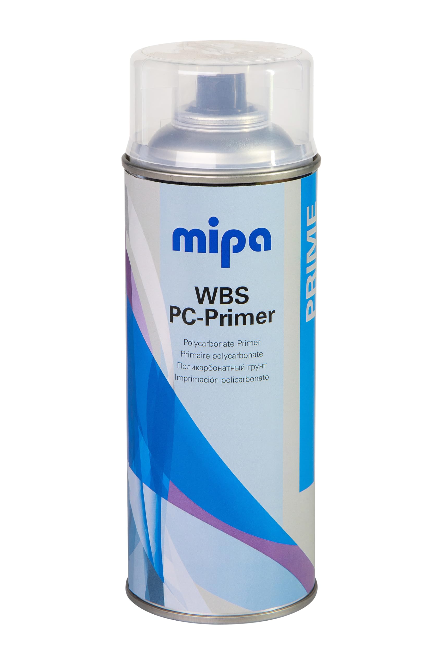Mipa WBS PC Primer Aerosol Water-Based Paint for Polycarbonate and Plastics (400ml)