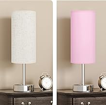 Dicoool Touch Table Lamp for Bedroom Nightstand Set of 2 - Bedside Lamp with USB-C USB-A Charging Ports