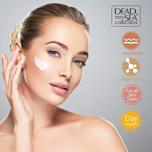 Miniatura 4 de Dead Sea Collection Crema de día para la cara con 3 veces más colágeno, minerales del mar muerto y vitamina E, hidratante nutritivo