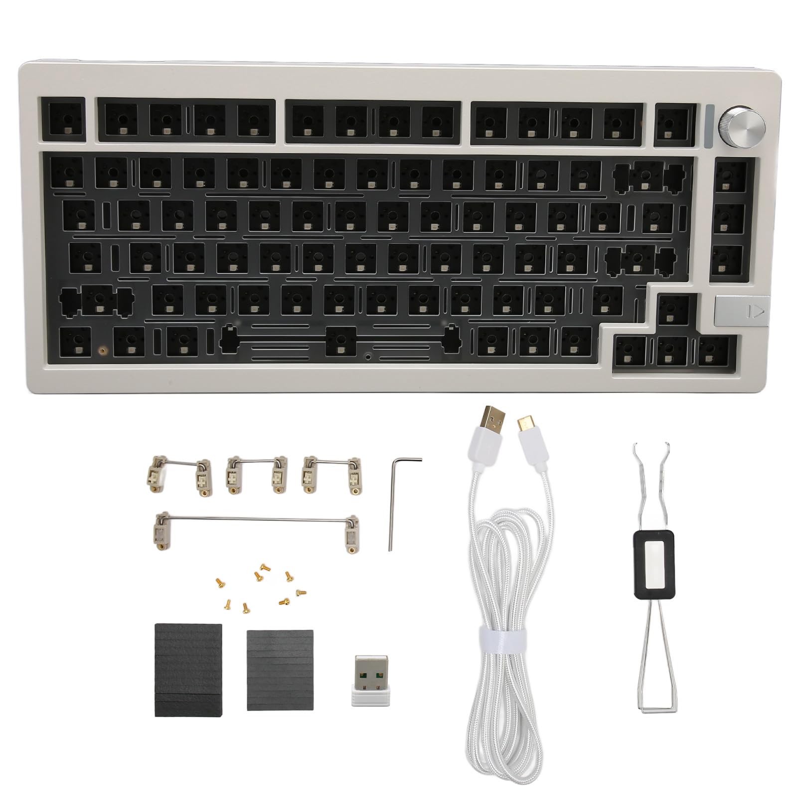 Kit Tastiera Sostituibile a Caldo Fai-da-te Tastiera Meccanica RGB a 81