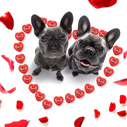 Miniatura 5 de Yaomiao 48 bolas de estrés en forma de corazón, sonrisa, cara, bolas de espuma en forma de corazón, bolas de estrés para escuela, carnaval,