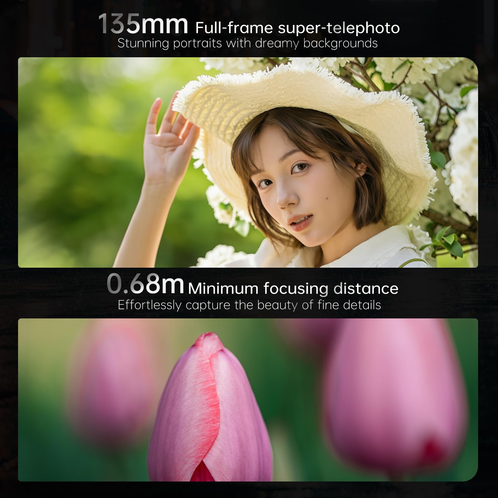 7artisans AF 135mm F1.8 Téléobjectif pour Nikon Z Mount,Plein Format à Mise au Point Automatique, AF/MF, focale Fixe,1000g,Deux Touches programmables FN,for Z9,Z8,Z7 II,Z50 II,ZFC,Z50,Z6,ZR