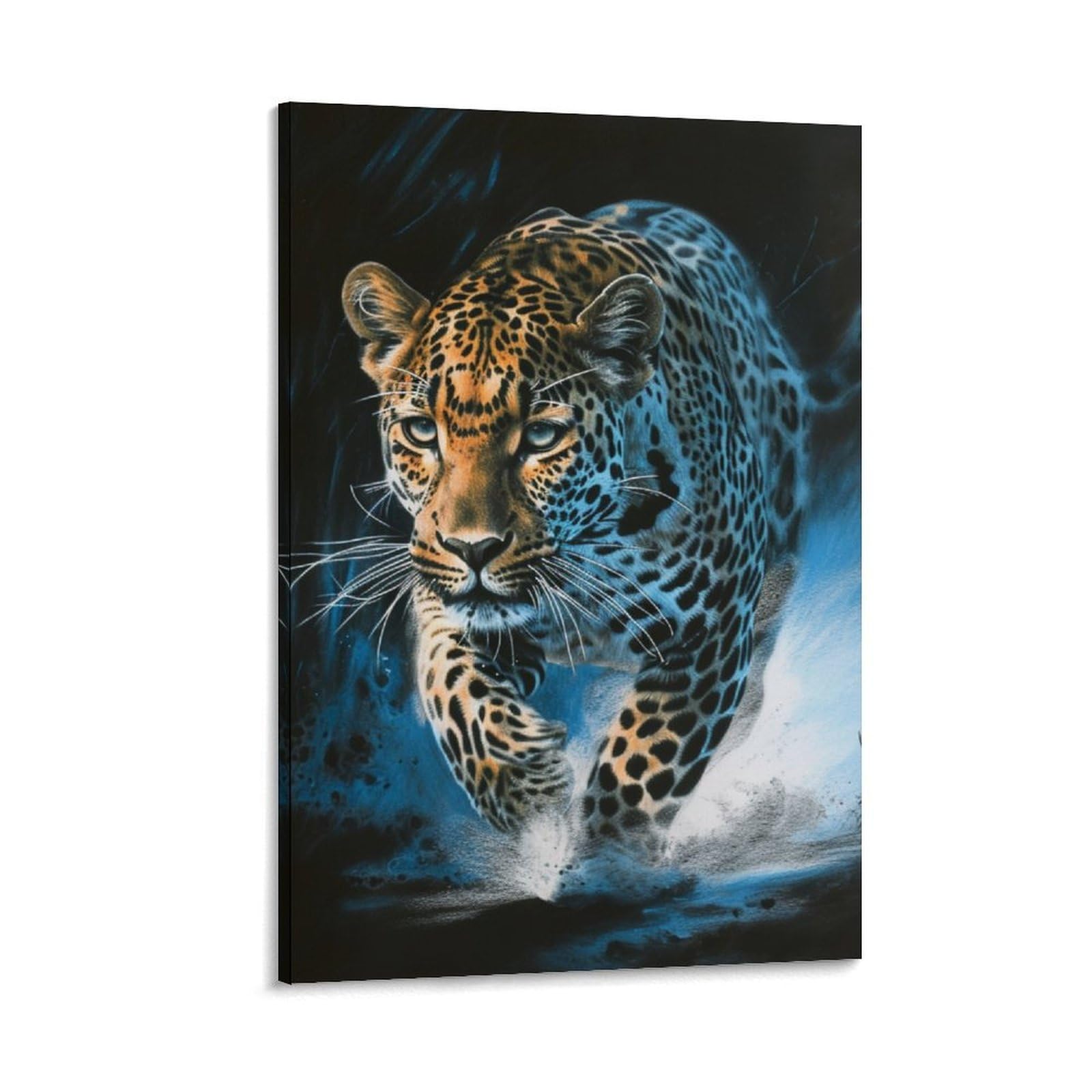 DHBANEIOK Leopard Art - The Canvas Prints of Reproduction Artwork Pictures on Canvas Wall Art for Home Office Decorations 24x36inch(60x90cm)