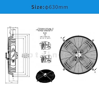 Amazon.com: FB063-6EK.4I.V4P Ziehl-abegg Fan AC Fan 230V FB