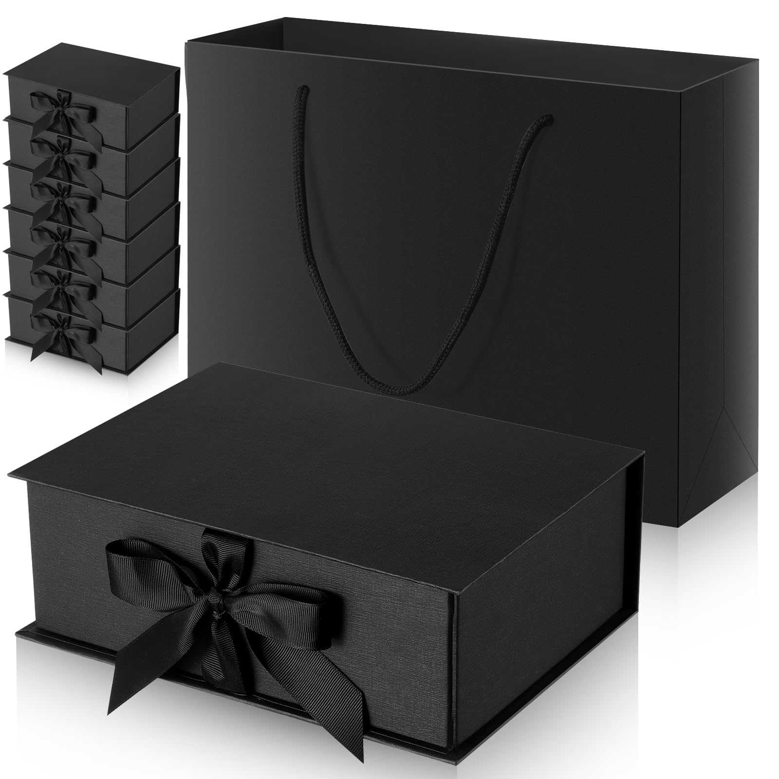 Amazon.com: Jetec 10 Set Black Gift Boxes 9.8 x 7 x 3.3 Inch