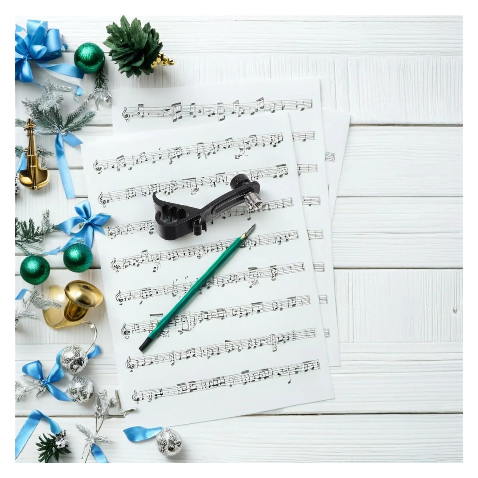 Universal Mikrofonhalter 5-teiliges Trommel-Mikrofon-Klemmen-Set, schwarze Halterung, Mikrofon-Halter-Clip, verstellbare Trommelfelge, Mikrofon-Halter, Klemme for Studio, Bühne
