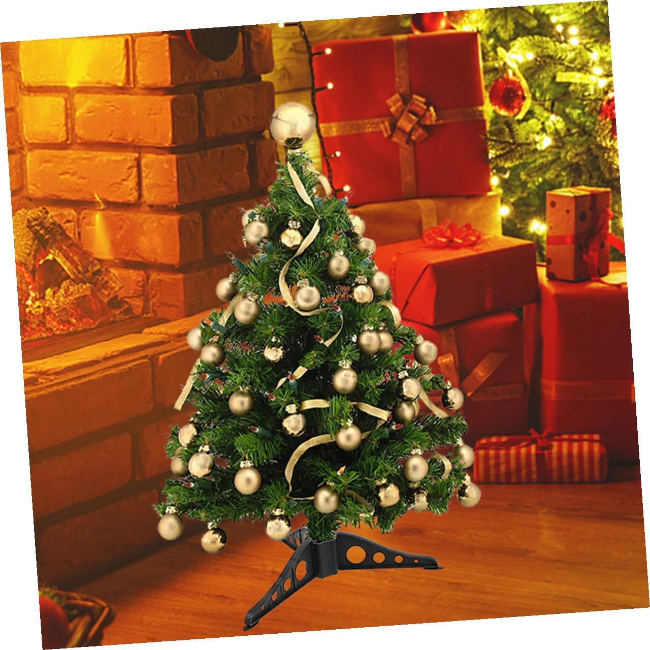 15pcs Christmas Tree Stand Bracket 8-inch Tabletop Holder for 120-150cm Artificial Xmas Tree Home Holiday Decoration Supplies