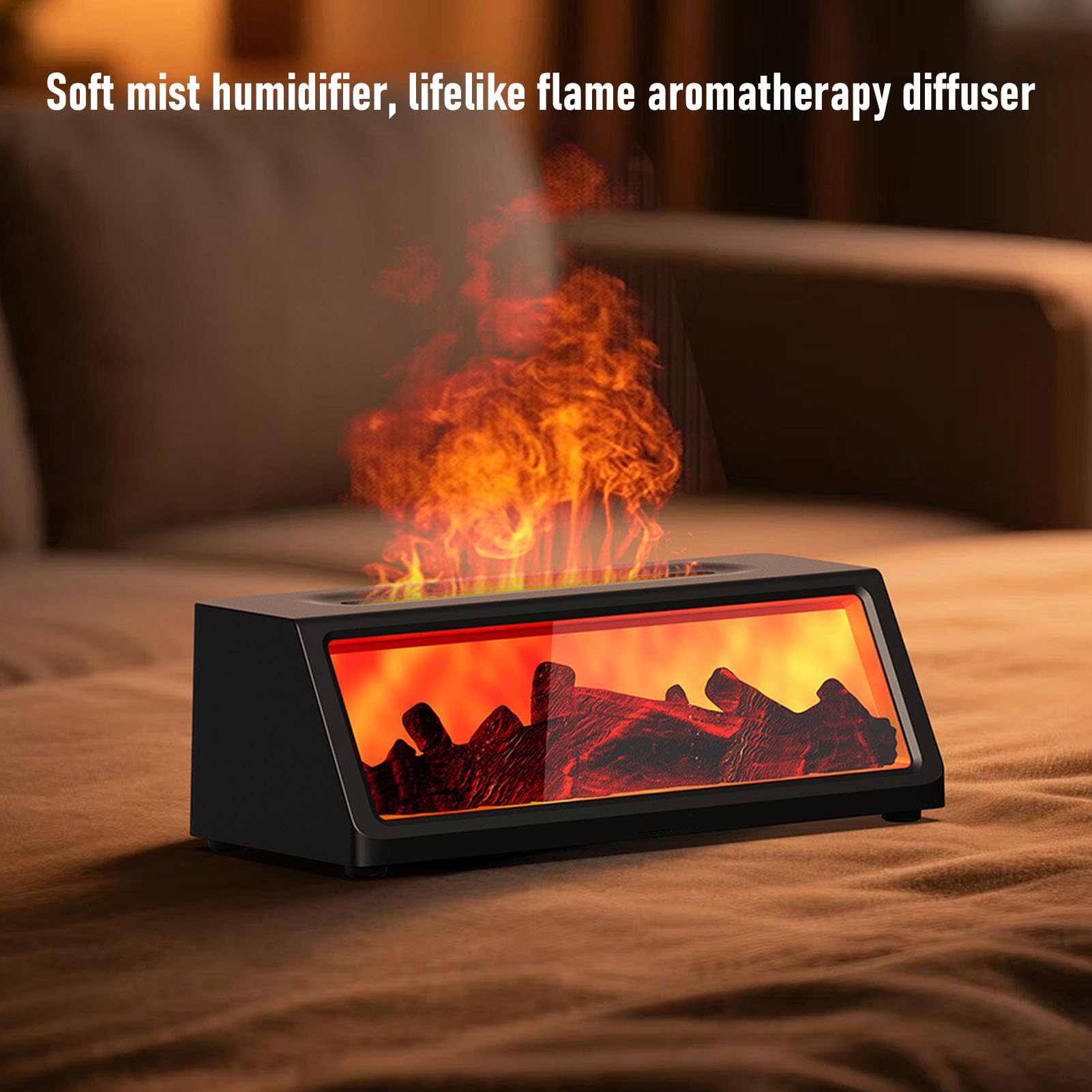 Diffusore di oli essenziali Diffusore per camino ad ultrasuoni da 320 ml con luce