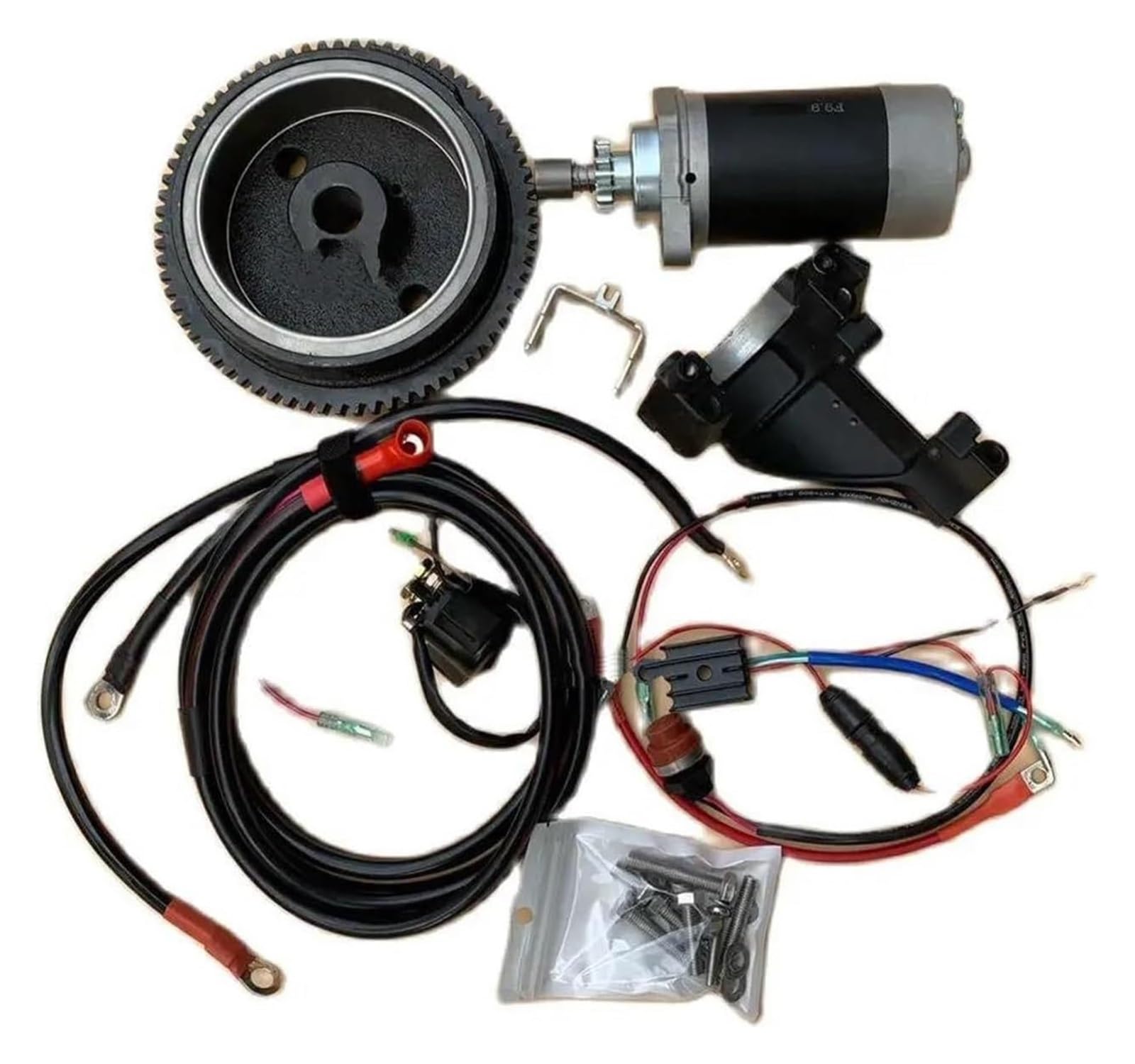 Motor Generador para Motores DE 4 Tiempos 6HP 8HP 9.9HP F6 F8FMH F9.9 6FW Kit DE Volante DE Motor DE Arranque para Motor Fuera DE BORDA