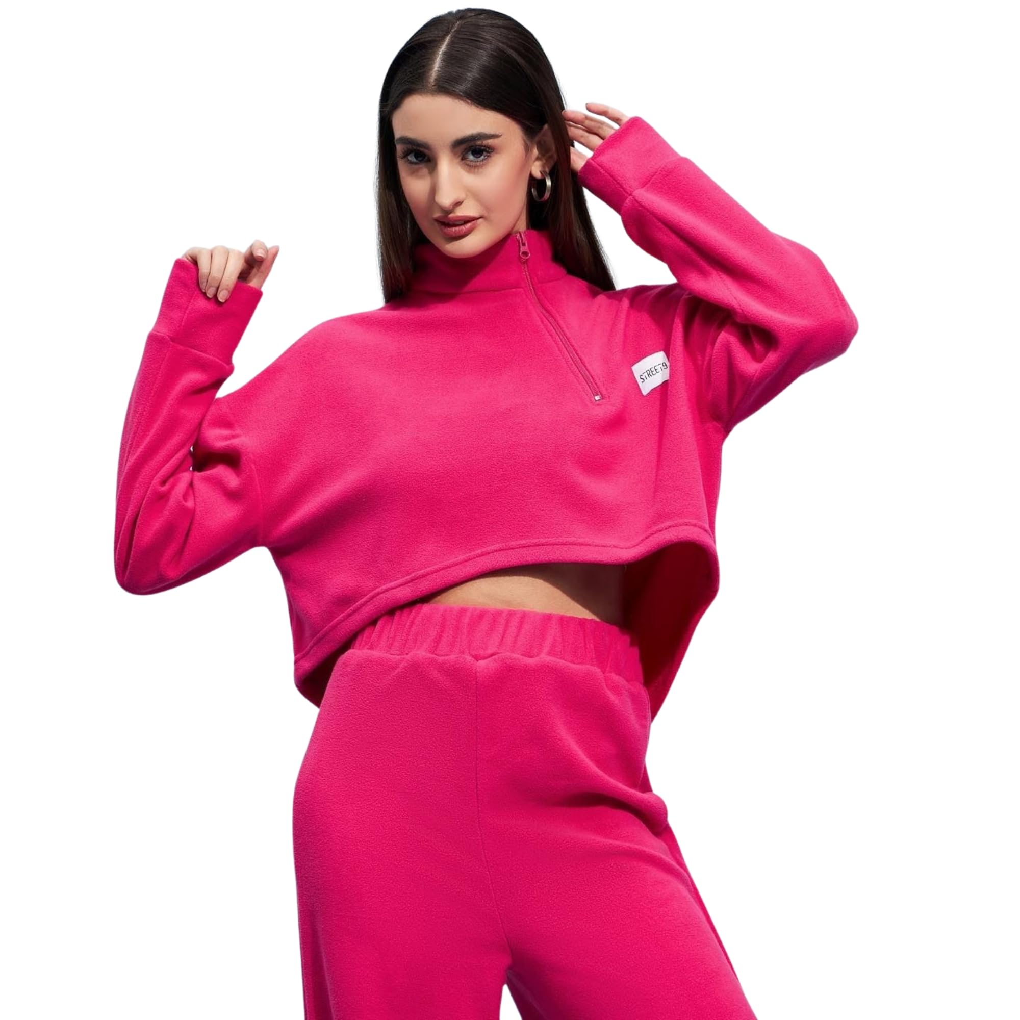 Full Sleeve Solid Women Sweatshirt (SWS00008991)-image-43