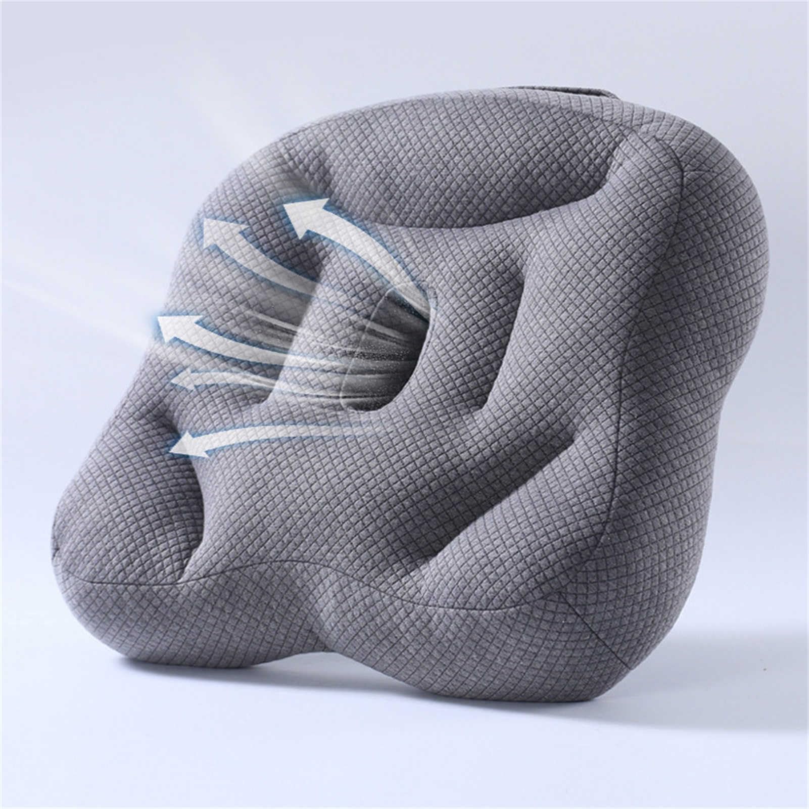 Cojín de asiento de espuma viscoelástica, máxima comodidad y apoyo para aliviar la presión de la espalda baja y el coxis, ideal para oficina, coche y silla de ruedas, calidad premium