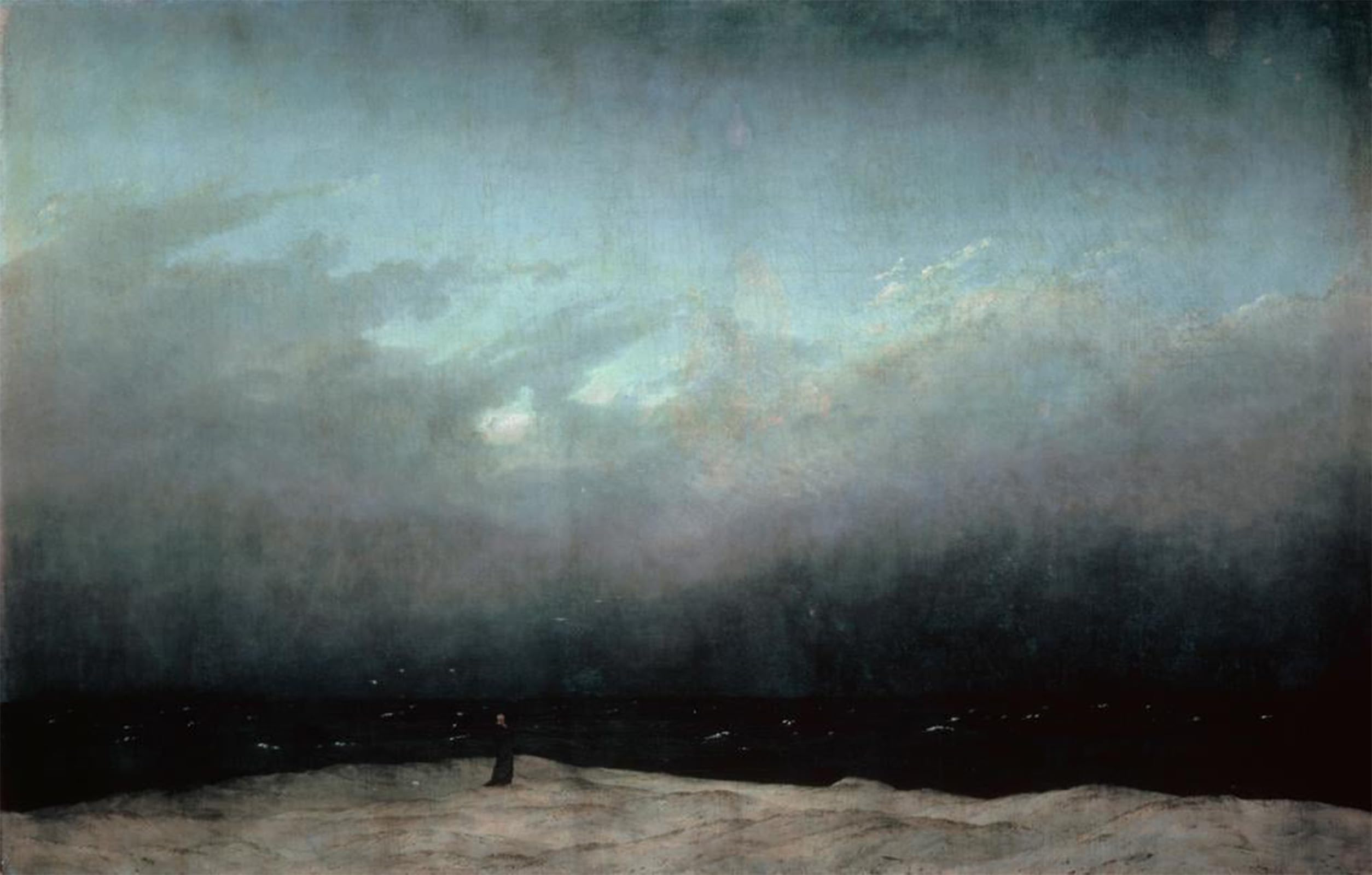 Art mural Caspar David Friedrich : affiche graffiti moderne 60x90cm pour salon - 5