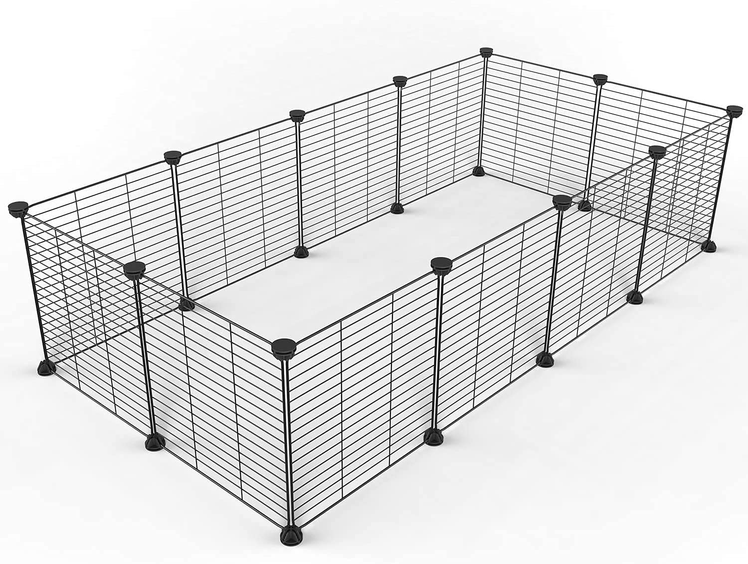 Buy infinitoo Pet Fence, 12 Pieces DIY Metal Wire Pet Playpen, Pet