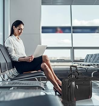 Amazon.com: EMPSIGN Rolling Briefcase Laptop Bag,17.3