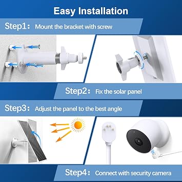 5W Solar Panel for Google Nest Camera